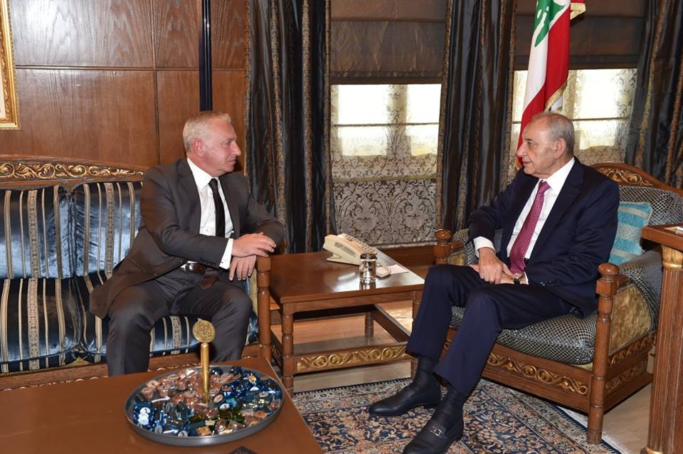 سفير أرمينيا في لبنان يلتقي رئيس مجلس النواب اللبناني