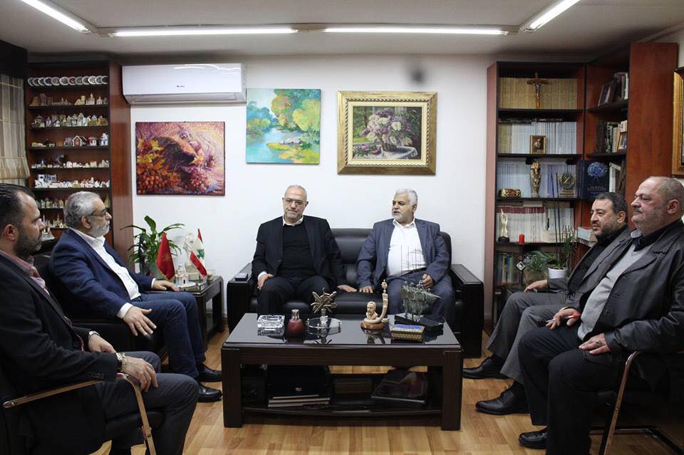 زيارة وفد حزب الله مقر حزب الطاشناك في لبنان
