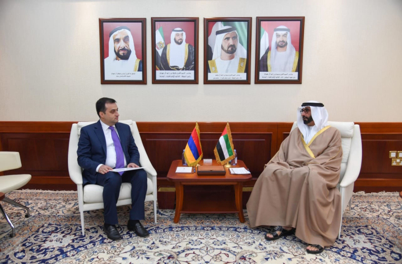 بحث علاقات التعاون بين أرمينيا والإمارات
