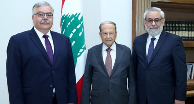 رئيس المجلس الأعلى لحزب الطاشناك والأمين العام للحزب في لبنان يزوران الرئيس عون