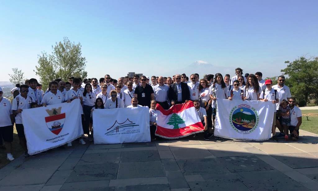 عودة البعثة اللبنانية من دورة الألعاب الأرمنية الدولية السابعة عودة البعثة اللبنانية من دورة الألعاب الأرمنية الدولية السابعة